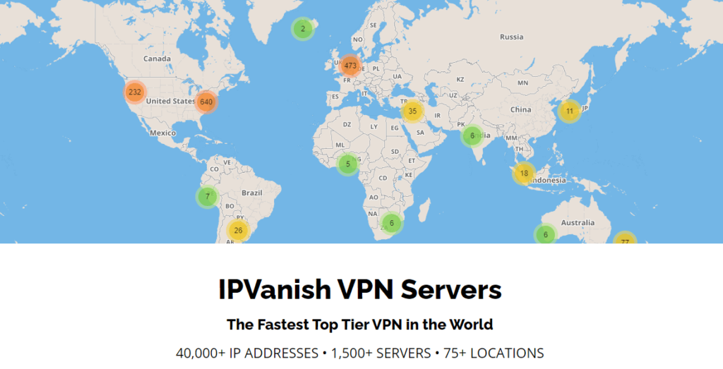 IPVanish服務器