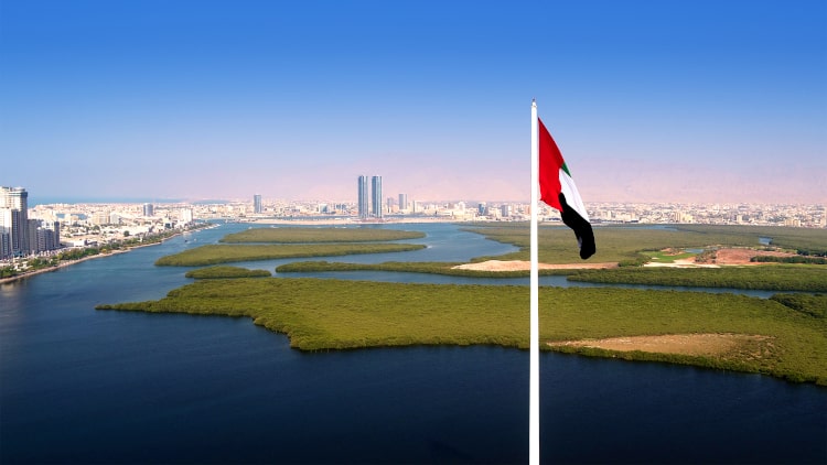 迪拜北部以北的酋長國Ras Al Khaimah的自由貿易區