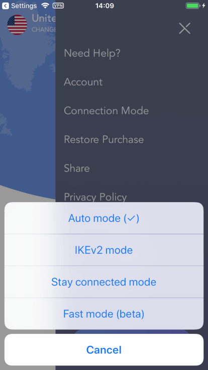 iOS應用在IKEv2連接模